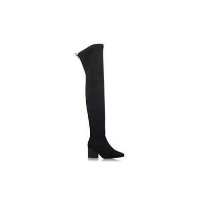 KG Kurt Geiger Black 'Tara' high heel knee boots